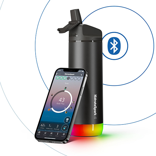 Металлическая умная бутылка для воды. HidrateSpark STEEL